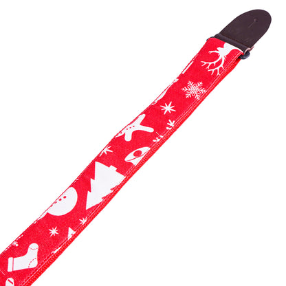 Wagon Straps Christmas Themed Guitar Strap